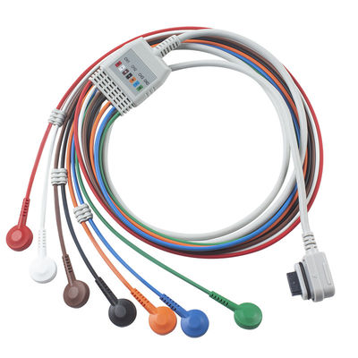 2008594-002 7-Lead ECG Telemetry คนไข้เคเบิล Seer Light รองรับสุขภาพ GE
