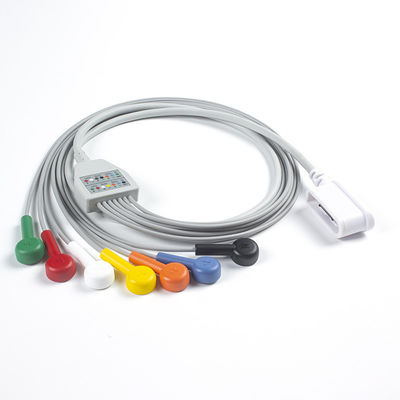 Leadwire Set 7 Leadwire ECG GE SEER 1000 3ช่อง IEC Snap รองรับสําหรับ GE SEER 1000