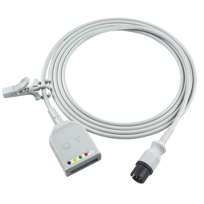 Mindray Datascope AAMI 6Pin Connector 5Lead ECG Trunk Adapter Cable 0010-30-12377 EV 6102 คาเบลขยาย ECG สไตล์ยูโร