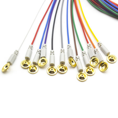 อิเล็กทรอร์ด EEG Din 1.5 Plated With Gold สี EEG สายไฟฟ้านํา 1.5 เมตร 10pcs ต่อชุด
