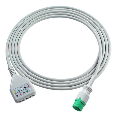 ไบโอไลท์ 12 ปิน ECG กระดานแอดป์เตอร์ สายเคเบิล ECG สายเคเบิล Din Style M7000 M8000A M8500 M9500 สายเคเบิลขยาย ECG
