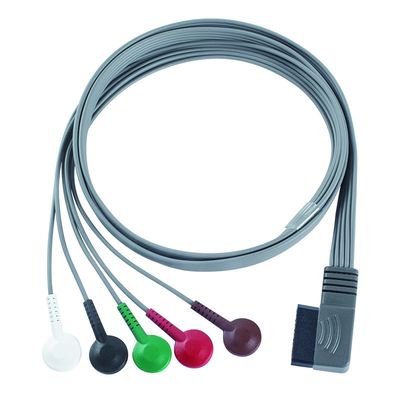 สอดคล้องกับ PH ECG Telemetry Leadwire - M4725A ECG Holter Cable 350-0173-03 สําหรับ Zymed DigiTrak-Plus