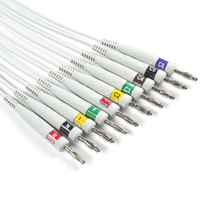 EDAN Dx12 10Lead ECG Holter Cable Banana For Trunk ความยาวของเคเบิล 2.2M ความเข้ากันได้