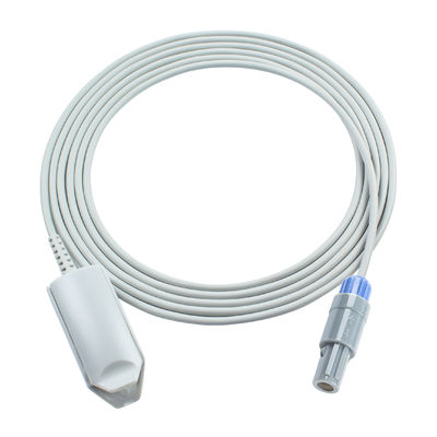 6Pin 40Degree ผู้ใหญ่ Finger Clip SpO2 Sensor 3.0M รองรับ Drager Vist 120 Vist 120s