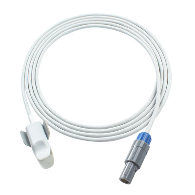 สายเคเบิลอ๊อกซิเมตรกระแทก SpO2 เซนเซอร์ 3.0M 5Pin สําหรับ CMS60C,RPM9000C เด็ก