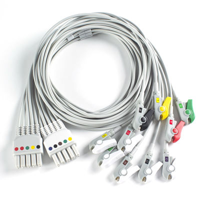 รองรับ Mindray BeneHeart D6 Defibrillator 10Lead EKG สายนํา IEC Grabber