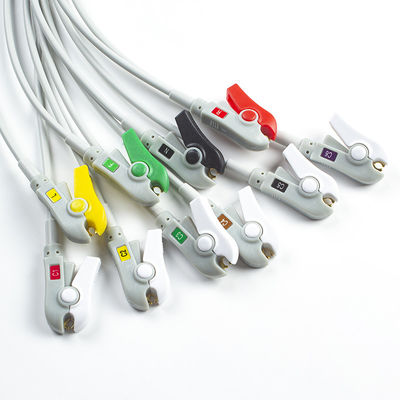 รองรับ Mindray BeneHeart D6 Defibrillator 10Lead EKG สายนํา IEC Grabber