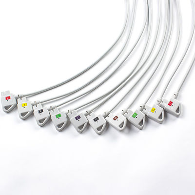 รองรับ P-Hilips Trim 10Lead ECG Cable IEC Snap สําหรับ PageWriter Trim I, PageWriter Trim II