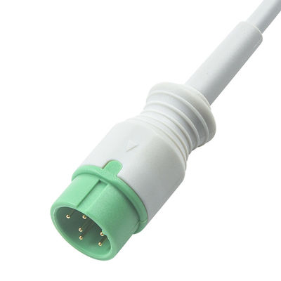 สีเทา รองรับ IVY 5Lead ECG Cable AHA Snap กว้าง 1m 3.0