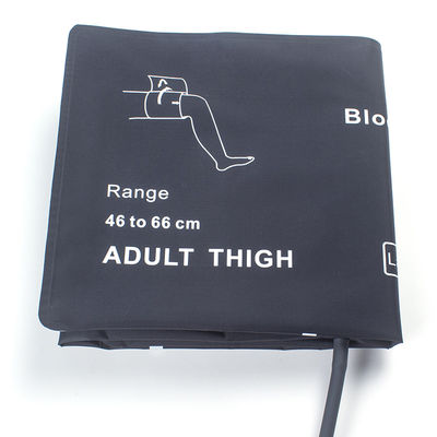 ขาขาใหญ่มาก NIBP แมนช์ฟ์ ผู้ใหญ่ ไม่มีปัสสาวะ ท่อเดียว 46-66cm แมนช์ฟ์ไนลอน