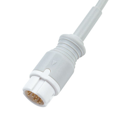 สายไฟฟ้า EKG P-Hilips ที่เข้ากันได้ - M1663A สําหรับ 78352C, 78354C, 78834C, 867036 HeartStart MRx, IntelliVue