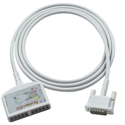 OD6mm 2.2M P-Hilips EKG Cable กระโปรงเคเบิลสําหรับ M1770A M1771A M1772A เครื่องเขียนหน้า 100 เครื่องเขียนหน้า 200