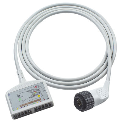 16Pin Compatible Kenz EKG Trunk Cable IEC/AHA สําหรับผู้ใหญ่/เด็ก