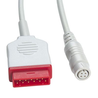 3.5M GE IBP Adapter Cable to Double P-Hilips Connector สําหรับอุปกรณ์การวินิจฉัยทางการแพทย์