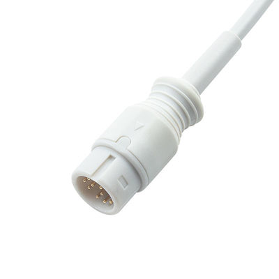 สีเทาที่สอดคล้องกับ Neonate SpO2 Probe สําหรับ Medetec อังกฤษ SPO2 Sensor 12Pin 3.0M