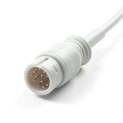 สีเทาที่สอดคล้องกับ Neonate SpO2 Probe สําหรับ Medetec อังกฤษ SPO2 Sensor 12Pin 3.0M