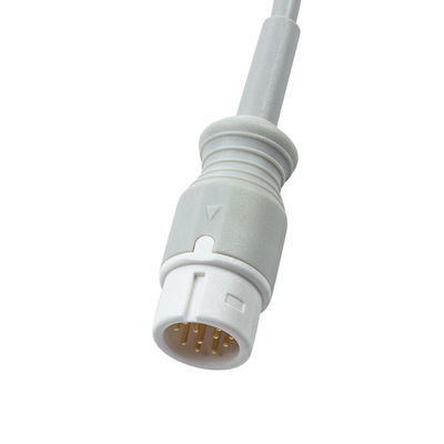 สีเทาที่สอดคล้องกับ Neonate SpO2 Probe สําหรับ Medetec อังกฤษ SPO2 Sensor 12Pin 3.0M