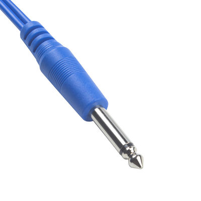 3.0M PVC Electrosurgical แผ่นกดดินใช้ครั้งเดียว ESU สายเคเบิลสําหรับผลการผ่าตัดที่แม่นยํา