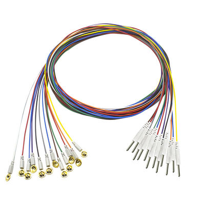 3.5 ปลั๊กโมโน EEG Cup Type หัววัดขั้วทอง EEG EMG Leadwires Electrode