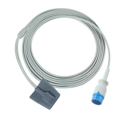 สร้าง K12 ผู้ใหญ่ Finger Clip SpO2 เซ็นเซอร์ 8Pin 3.0M SpO2 สอบ