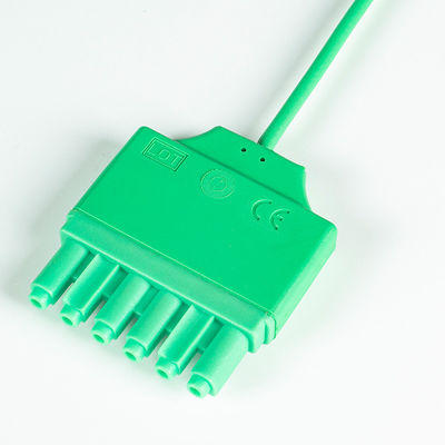 สายนำไฟฟ้า ECG แบบใช้ซ้ำได้ Drager S-iemens Monolead 3Lead IEC Snap MS14555 สายนำไฟฟ้า ECG