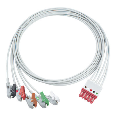 พี-ฟิลลิปส์ M1978A M1976A 989803125881 อีเคจ สายนํา 5 สายนํา สายนํา IEC Clip MP 40 IntelliVue M1167A HeartStart MRx