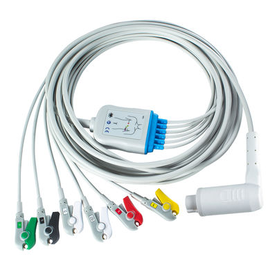 Corpuls 3 6Lead IEC Grabber คาเบลผู้ป่วยที่มี AHA / IEC Lead Color Coding