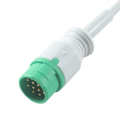สายเคเบิล Philips ECG 5 Lead 12Pin M1975A สำหรับผู้ใหญ่และเด็ก