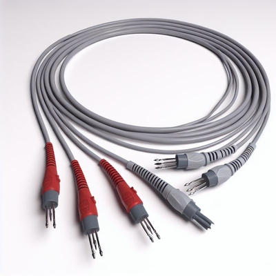 สายเคเบิล Philips ECG 5 Lead 12Pin M1975A สำหรับผู้ใหญ่และเด็ก