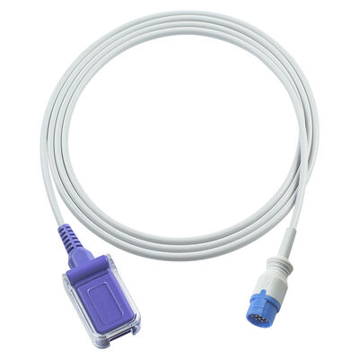 Emtel SpO2 Sensor Cable SpO2 Adapter Cable Nelcor O-ximax Tech 10Pin ไปยังตัวเชื่อม DB9