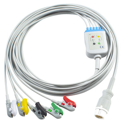 สาย ECG 5 Lead 12Pin M1975A สําหรับเด็กผู้ใหญ่