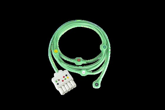 Siemen Draeger Monolead MS16160 MS16161 ECG EKG ผู้ป่วย สายเคเบิลและสายนํา 3 สายนํา 2 5Pin