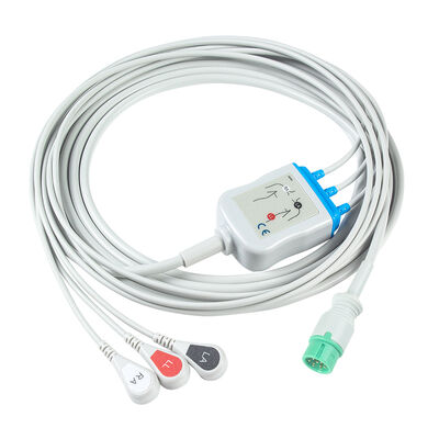 Yonker IE12 E12 E12S 9Pin Multi-Parameter Monitor ECG Cable 6Pin สายไฟ ECG และสายนํา