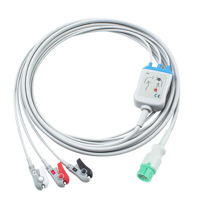 Yonker IE12 E12 E12S 9Pin Multi-Parameter Monitor ECG Cable 6Pin สายไฟ ECG และสายนํา