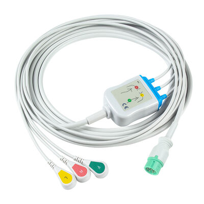 Yonker IE12 E12 E12S 9Pin Multi-Parameter Monitor ECG Cable 6Pin สายไฟ ECG และสายนํา