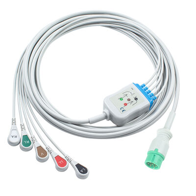 Yonker IE12 E12 E12S 9Pin Multi-Parameter Monitor ECG Cable 6Pin สายไฟ ECG และสายนํา