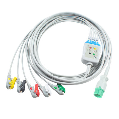 Yonker IE12 E12 E12S 9Pin Multi-Parameter Monitor ECG Cable 6Pin สายไฟ ECG และสายนํา