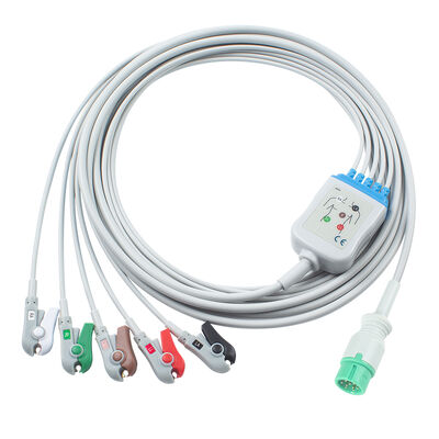 Yonker IE12 E12 E12S 9Pin Multi-Parameter Monitor ECG Cable 6Pin สายไฟ ECG และสายนํา