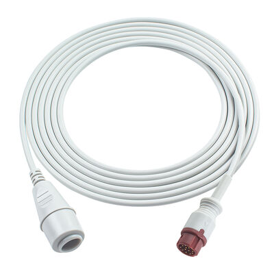 Bistos IBP Adapter Cable 12Pin ไปยัง Edward Argon BD Abbott BB PVB Utah Medex Mindray Connector สําหรับ BT-710 BT-720 BT-740 BT-770 BT-780