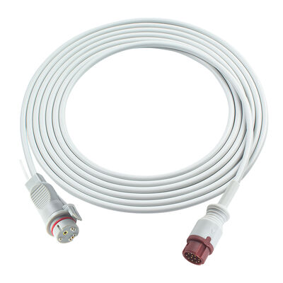 Bistos IBP Adapter Cable 12Pin ไปยัง Edward Argon BD Abbott BB PVB Utah Medex Mindray Connector สําหรับ BT-710 BT-720 BT-740 BT-770 BT-780