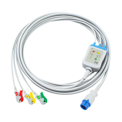 Innomed Cardio-Aid CA360-B เครื่องกระตุ้นหัวใจ 12Pin ECG EKG สายเคเบิลและสายไฟ 3 ตะกั่ว
