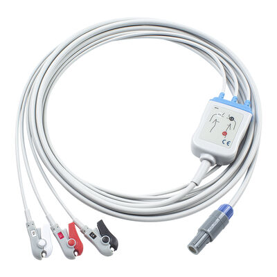 Samsung 7pin 3Lead สายเคเบิล ECG ชิ้นเดียวและสายไฟ
