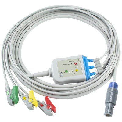 Samsung 7pin 3Lead สายเคเบิล ECG ชิ้นเดียวและสายไฟ