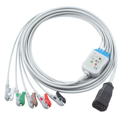 Zoll 15Pin สายเคเบิล ECG หนึ่งชิ้นและสายไฟ