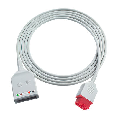 Bionet 12Pin BM3 BM5 3 5Lead ECG Trunk Adapter Cable Euro Style พร้อมสายขยาย ECG Drager