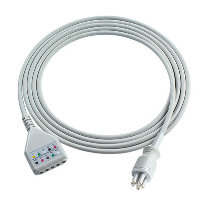 Omron > Colin 6Pin Connector 3 5Lead ECG Trunk Adapter Cable MC039-55 สายต่อเติม ECG สไตล์ Din