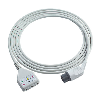 Nihon Kohden 8Pin 3 5 Lead ECG Trunk Adapter Cable TEC-7100K Din Style ECG Extension Cable