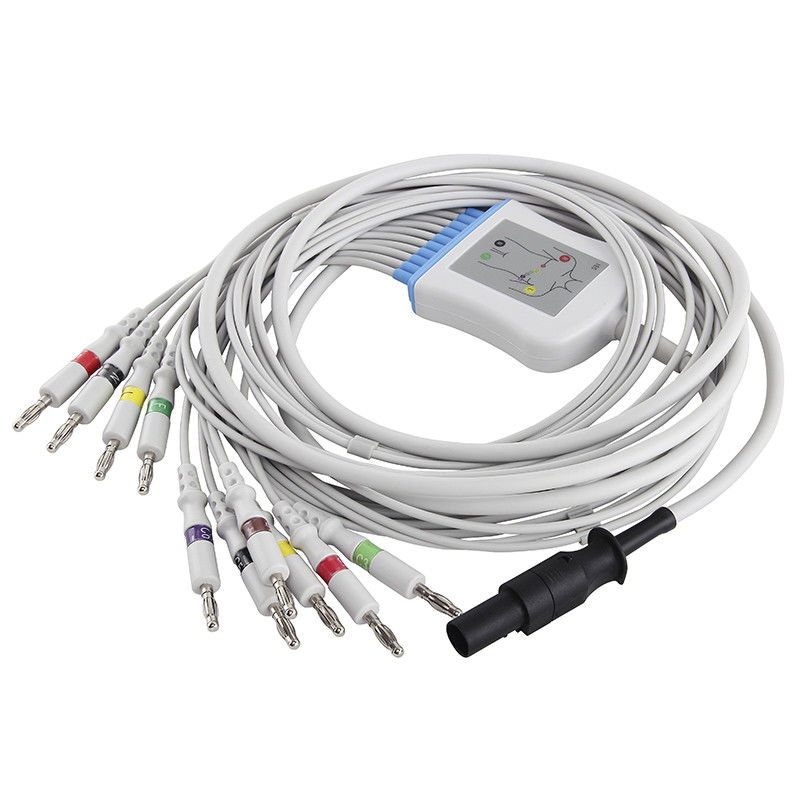 สายเคเบิล Mortara EKG 60-00180-01 Leadwires IEC 4.0 Banana Connector
