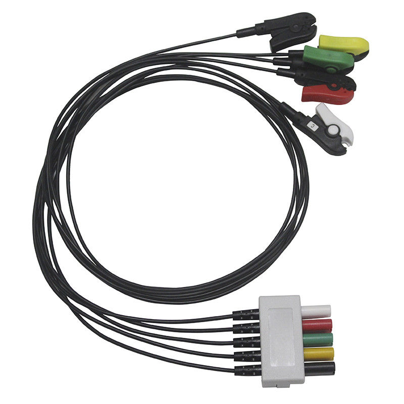 Mindray Radiotranslucent Wire 5 Lead X-Ray D ประเภท ECG Radiotranslucent Cable และ Leadwires