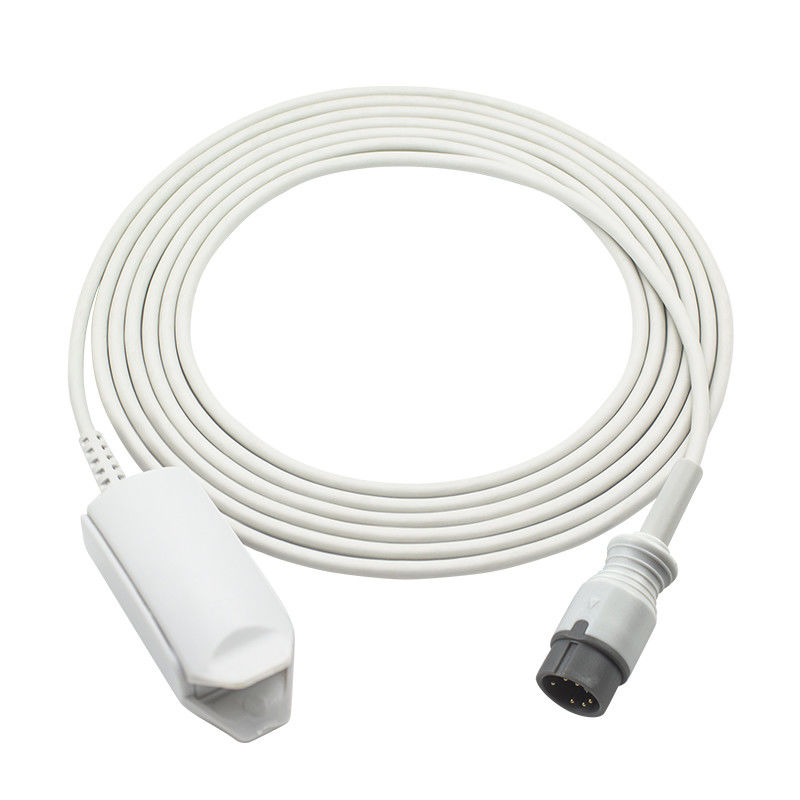 Zoncare นำกลับมาใช้ใหม่เซ็นเซอร์ SpO2 PM-7000C PM-7000D 6Pin คลิปนิ้วสำหรับผู้ใหญ่ SpO2 Probe
